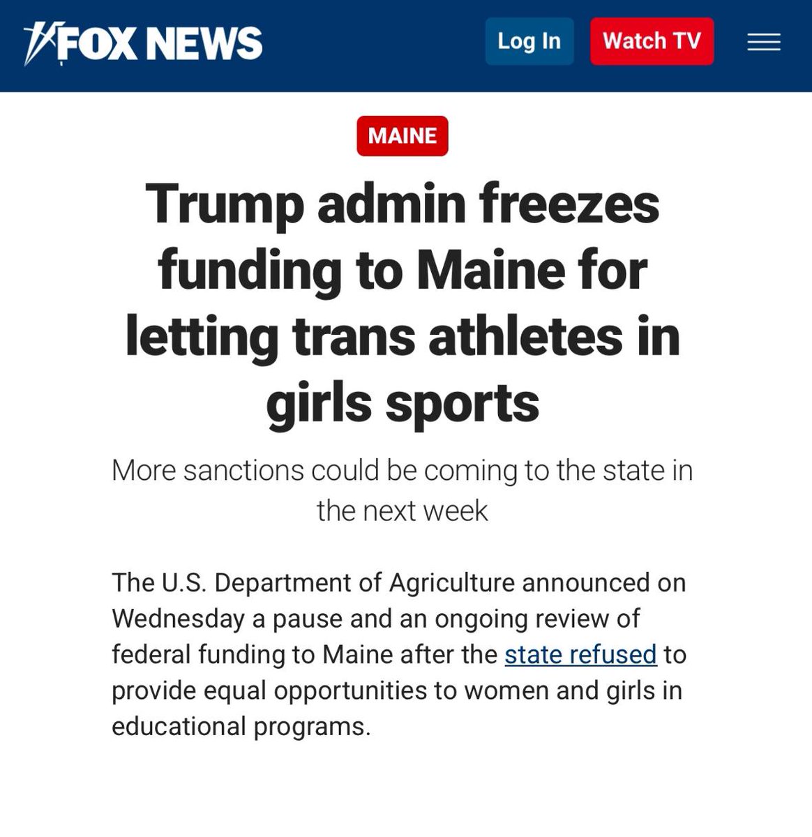 Maine Defies Trump: Feds Freeze Funds!