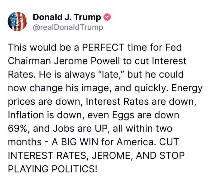 Trump to Powell: “Stop Playing Politics!” – Will the Fed Bend?