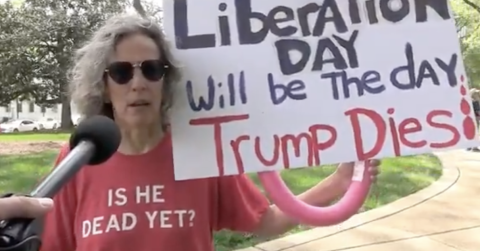 DC Protester Calls For Trump Assassination, Hopes Someone Tries