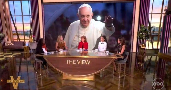 The View Exploits Pope Francis’ Passing for Border Agenda