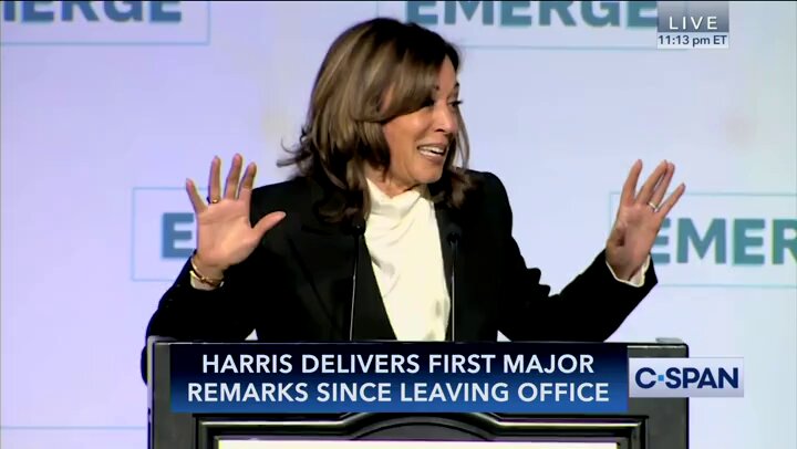 Harris Signals 2026 Fight, Blasts Trump Agenda